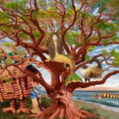 Русалка на ветвьях сидит