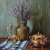 Натюрморт с лавандой