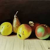 Груша, яблоко и айва