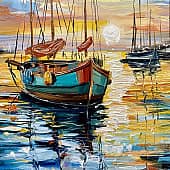 Парусник на закате