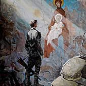 Наткнулась на фото в инете и та-а-ак зацепило. написала. "Спаси....Сохрани...."