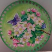 Ветка яблони.