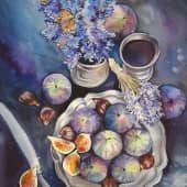 Натюрморт с инжиром.