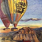 Воздушный шар. Скетч.