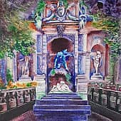 Фонтан Медичи. Люксембургский сад, Париж.