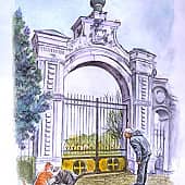 Ворота Свято - Вознесенского храма в хуторе Сусат.