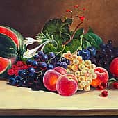 Натюрморт с персиками