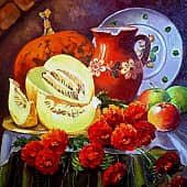 Натюрморт с дыней