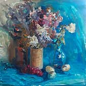 На бирюзовом