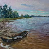 Неба кусочек на дне старой лодки