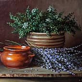 Натюрморт с лавандой 2