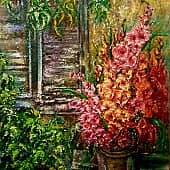 Уголок сада. Любые цветы умеют преобразить любой уголок сада.