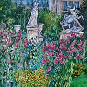 Сад Тюильри в октябре,  Париж.