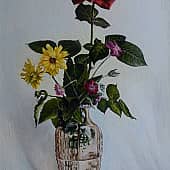 Букет на светлом фоне