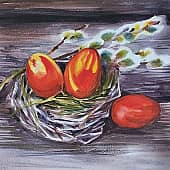 Пасхальный сюжет с гнездом