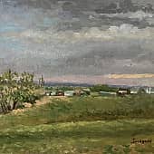 Апрель. Казахский аул в Самарских степях рядом с деревней Краково