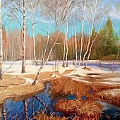 Снег быстро сходит. Сапфиры на земле, А в небе бирюза!