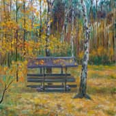 В осеннем парке Подмосковья