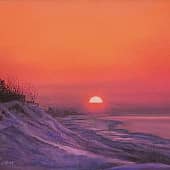 Закат на берегу Белого моря