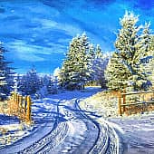 Снежная дорога