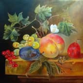 Натюрморт по мотивам Ян ван Хёйсума, 17 в.