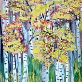 Канадские желтые березы