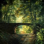 Пейзаж с мостом