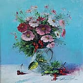 Букет космеи.