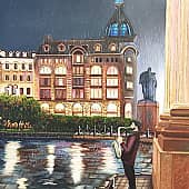 Вечерний блюз под дождем