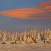 На оленях, утром ранним...