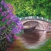 Сирень у мостика