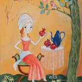 Дама с гранатом