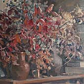 Сухие букеты в крынках