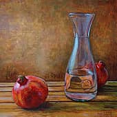 Натюрморта графин с фруктами