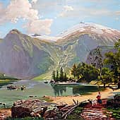 Девушка у озера (по мотивам А.В.Лей)