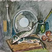 Натюрморт с рыбой