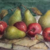 Натюрморт с яблоками и грушами