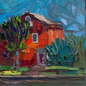 Дом из красного кирпича