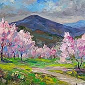 Персики зацвели. Пленэр ZhNataly