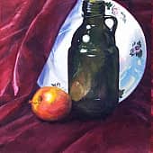 Натюрморт с яблоком