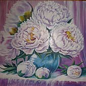 Букет пионов.