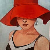 Дама в шляпе