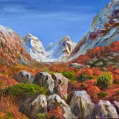 Горные вершины Домбая