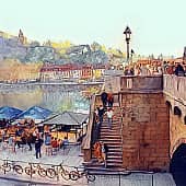 Летнее кафе.