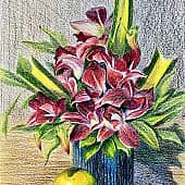 Пукет. Букетик орхидей.