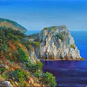 На побережье моря, Гурзуф