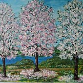 Яблони в цвету