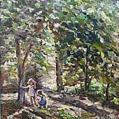 Дети играют. Живопись ZhNataly