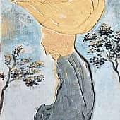 Мудрец. Акрил, текстурная паста