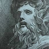 Неизвестный. Голубой и серебряный